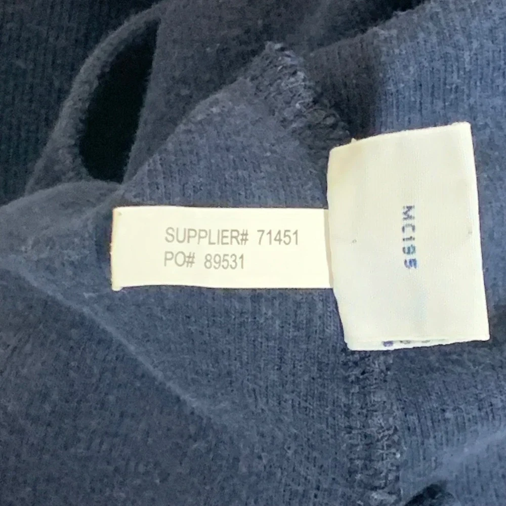 Polo Ralph Lauren Quarter Zip‎ Pullover Mens M Navy Blue Excellent Cotton Pony